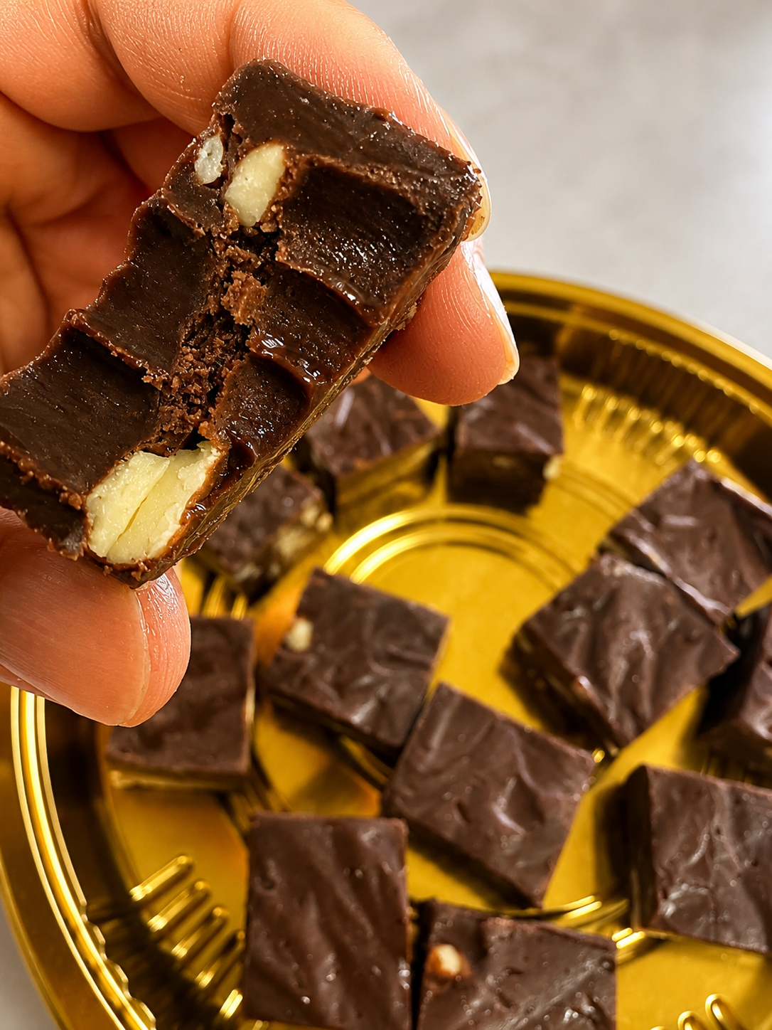 Fudge de Chocolate 55% y Avellanas
